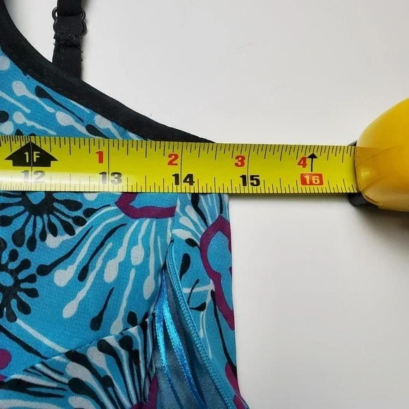 Vintage Soundgirl Mini Party Dress with Ruffles Electric Blue Size 2 - Picture 4 of 5